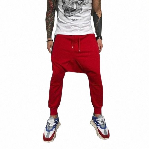 men's hanging gear thin legs hip-hop slimming tracksuit men casual drawstring jogging pants trousers streetwear w2wd#, Black
men's hanging gear thin legs hip-hop slimming tracksuit men casual drawstring jogging pants trousers streetwear w2wd#, Black