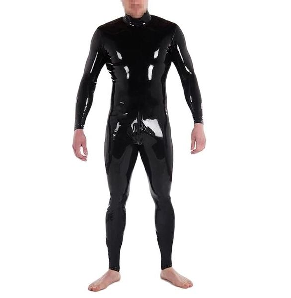 fashion catsuit costumes pvc faux leather men unitard 3-ways back zipper to front crotch party wear jumpsuit customized, Black
fashion catsuit costumes pvc faux leather men unitard 3-ways back zipper to front crotch party wear jumpsuit customized, Black