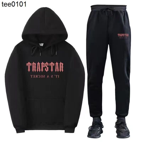 the new trapstar tracksuits printed fashion brand casual loose sweater set stamping version of the same, Black
the new trapstar tracksuits printed fashion brand casual loose sweater set stamping version of the same, Black