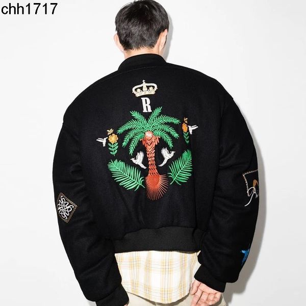 rhudess 22fw flower embroidery badge woolen baseball suit men high street casual loose pilot jacket, Black;brown
rhudess 22fw flower embroidery badge woolen baseball suit men high street casual loose pilot jacket, Black;brown