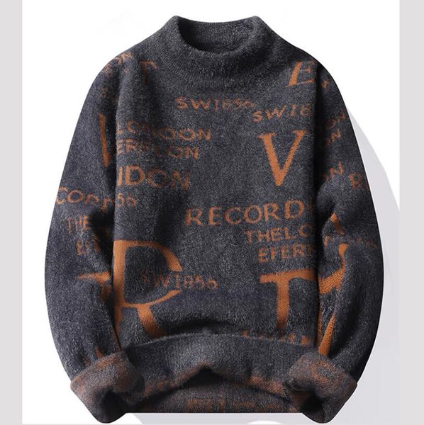 men sweaters o-neck luxury designer new round neck pullover sweater letters fashion all-match trend warm sweater, White;black
men sweaters o-neck luxury designer new round neck pullover sweater letters fashion all-match trend warm sweater, White;black