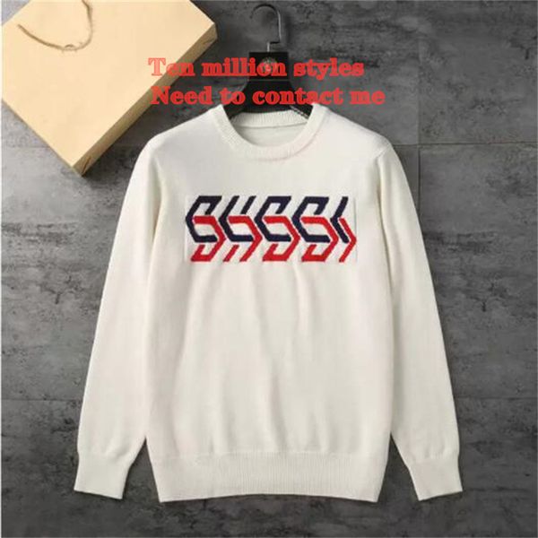 winter fashion classic designer sweaters mens for men women casual all-match round neck long sportswear letter famous, White;black
winter fashion classic designer sweaters mens for men women casual all-match round neck long sportswear letter famous, White;black