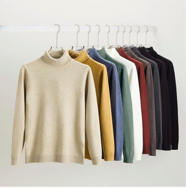 new men turtleneck sweater solid color winter luxury business casual men's pullovers jumpers turtleneck man clothing, White;black
new men turtleneck sweater solid color winter luxury business casual men's pullovers jumpers turtleneck man clothing, White;black