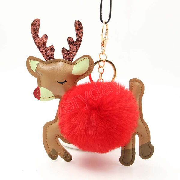 christmas reindeer elk plush hair ball keychain key ring women girl car bag pendant accessory new year party decoration gift, Slivery;golden
christmas reindeer elk plush hair ball keychain key ring women girl car bag pendant accessory new year party decoration gift, Slivery;golden