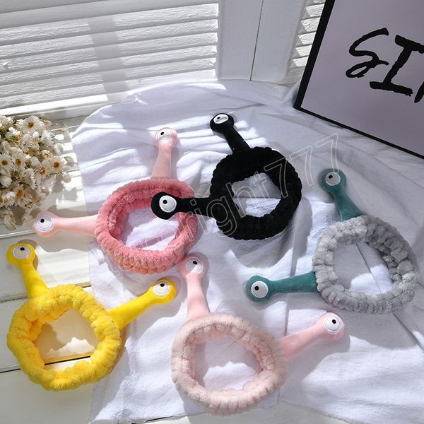 cartoon big eye snail headband women coral fleece wash face hairbands elastic makeup hair band soft warm turban head wrap, Slivery;white
cartoon big eye snail headband women coral fleece wash face hairbands elastic makeup hair band soft warm turban head wrap, Slivery;white