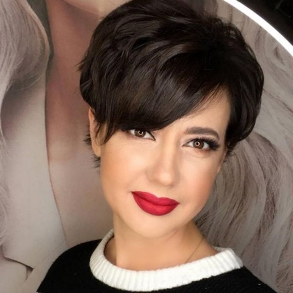 short pixie cut wigs brazilian virgin hair wig with bangs machine made glueless human none lace front wigs for black women, Black;brown
short pixie cut wigs brazilian virgin hair wig with bangs machine made glueless human none lace front wigs for black women, Black;brown