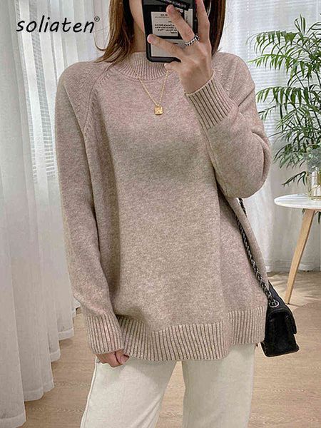 women's sweaters vrouwen mock hals truien trui hoge kwaliteit oversized jumper split fall winter kleding beige paars groen 8 kleuren c-, White;black
women's sweaters vrouwen mock hals truien trui hoge kwaliteit oversized jumper split fall winter kleding beige paars groen 8 kleuren c-, White;black