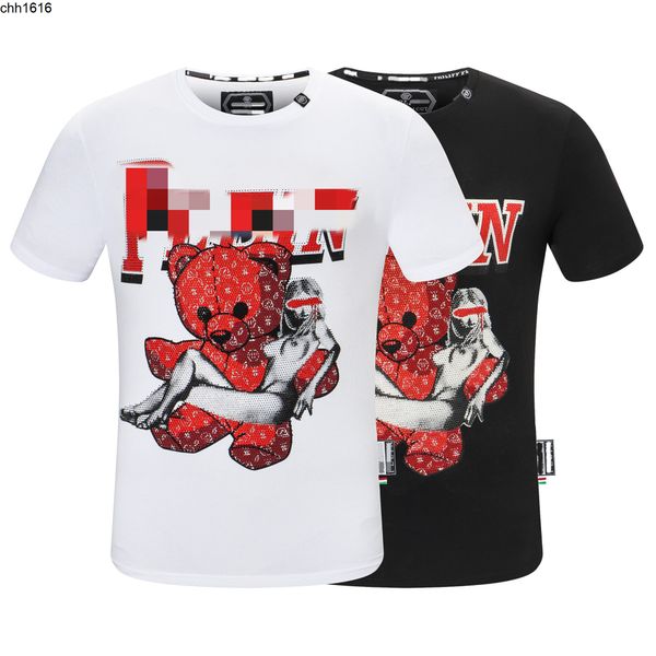 fashion brand plaine short sleeve men round neck t aggressive personality bear pp drill fashion men short t, White;black
fashion brand plaine short sleeve men round neck t aggressive personality bear pp drill fashion men short t, White;black