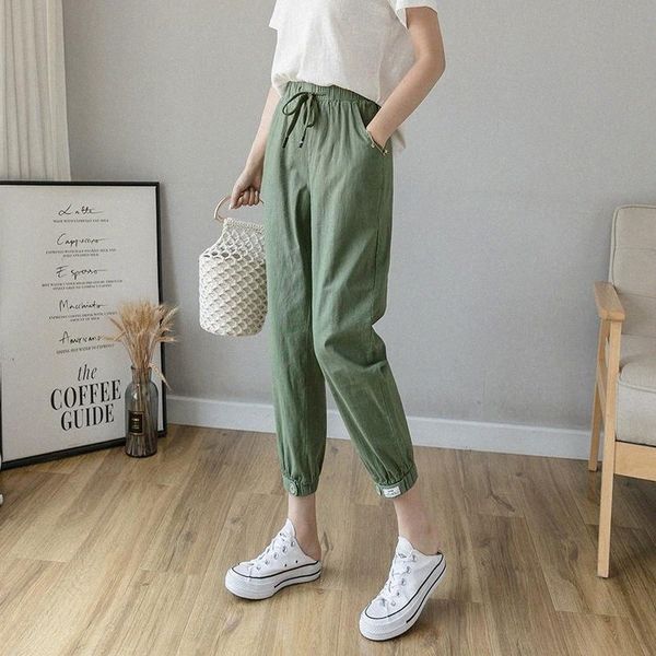 arrival summer korean style women loose casual elastic waist harem pants vintga cotton linen ankle-length b346 women's & capris e2zl#, Black;white
arrival summer korean style women loose casual elastic waist harem pants vintga cotton linen ankle-length b346 women's & capris e2zl#, Black;white