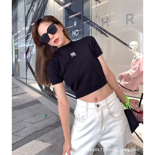 women's knits & tees designer aw home 22 early autumn new letter embroidery half high collar white short sleeve knit shirt slim show um
women's knits & tees designer aw home 22 early autumn new letter embroidery half high collar white short sleeve knit shirt slim show um