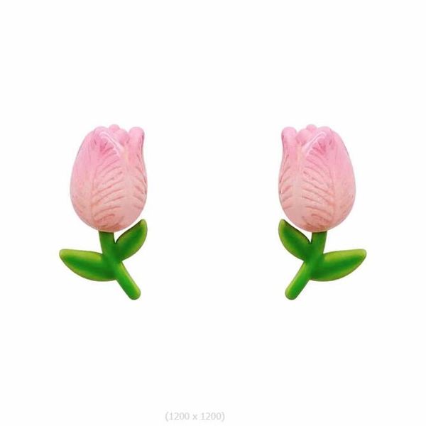 stud earrings retro tulip green leaves and pink flowers earring gentle temperament spring flower sweet girl ear accessories, Golden;silver
stud earrings retro tulip green leaves and pink flowers earring gentle temperament spring flower sweet girl ear accessories, Golden;silver