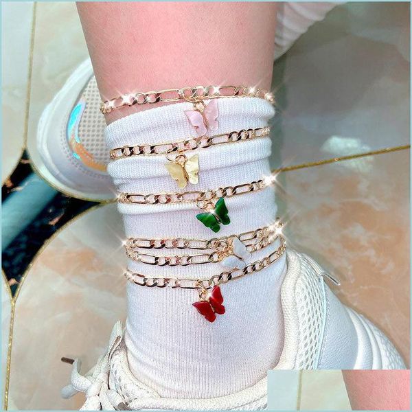 anklets women bohemian mti-layer butterfly anklet beach creative retro simple alloy foot chain double-layer fashion jewelry250 drop d dhgjw, Red;blue
anklets women bohemian mti-layer butterfly anklet beach creative retro simple alloy foot chain double-layer fashion jewelry250 drop d dhgjw, Red;blue