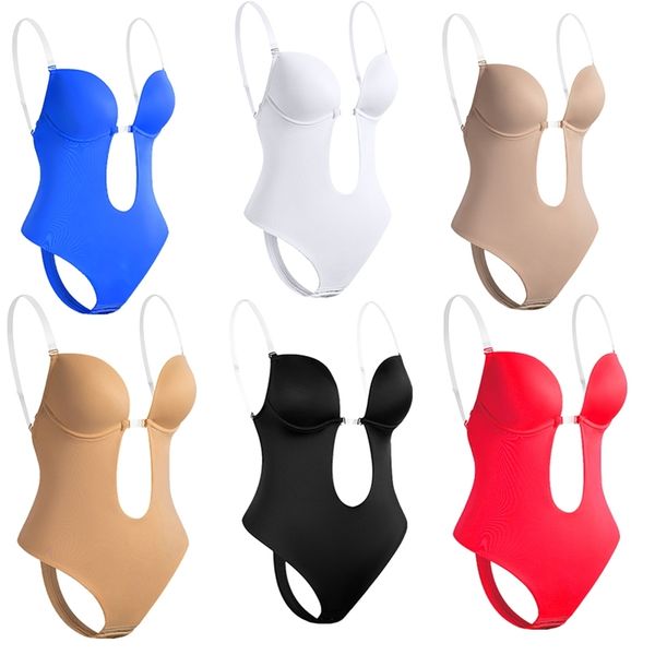 waist tummy shaper woman deep v bodysuit clear strap backless plunge thong push up padded bra lady body seamless for wedding807823 220915
waist tummy shaper woman deep v bodysuit clear strap backless plunge thong push up padded bra lady body seamless for wedding807823 220915
