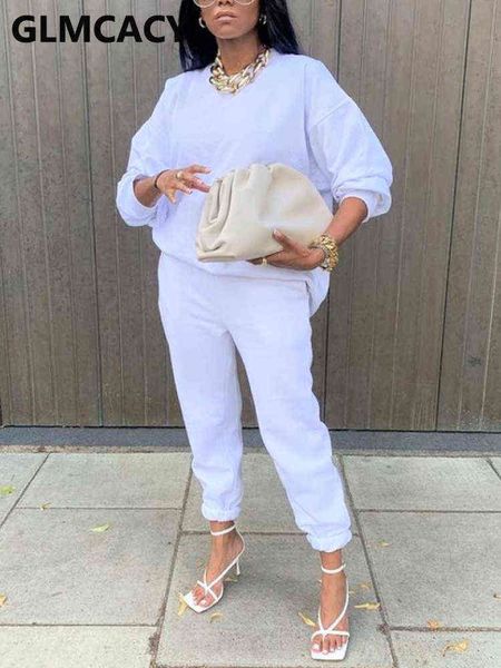 women's two piece pants women two piece casual tracksuits solid color sweatshirt slim jogger pants set t220902, White
women's two piece pants women two piece casual tracksuits solid color sweatshirt slim jogger pants set t220902, White