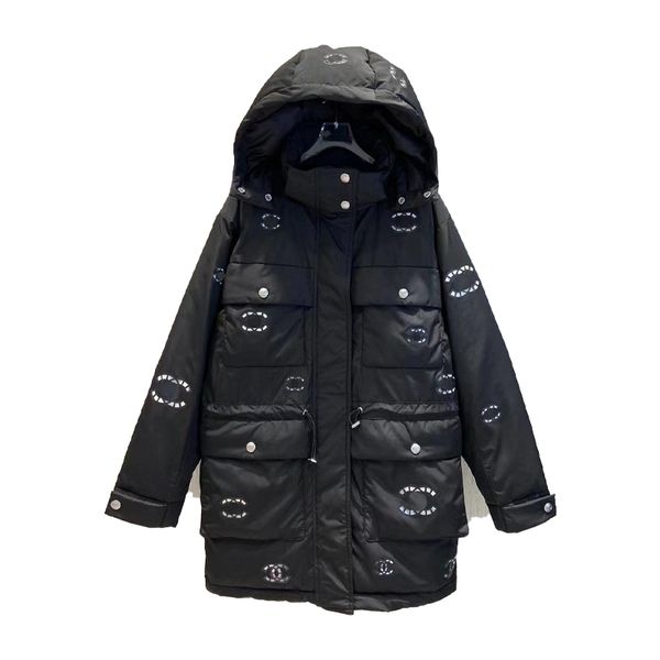 womens winter down jacket thickened hooded jacket windproof fashion ladies coat waist temperament coat, Black
womens winter down jacket thickened hooded jacket windproof fashion ladies coat waist temperament coat, Black