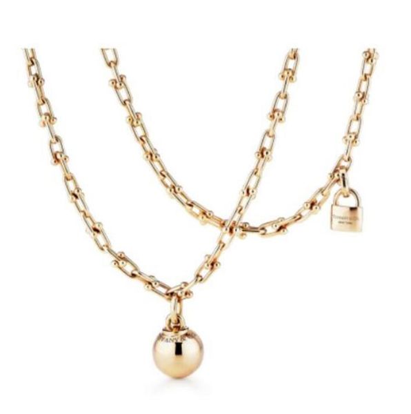 fashion luxury necklace hardwear jewelry designer lock ball pendant horseshoe necklaces for women party rose gold platinum long chain diamon, Silver
fashion luxury necklace hardwear jewelry designer lock ball pendant horseshoe necklaces for women party rose gold platinum long chain diamon, Silver