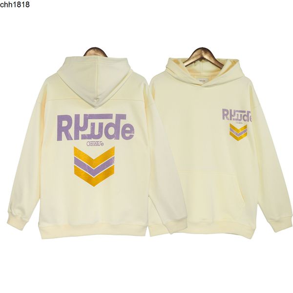 high version us fashion rhude style printing 360g terry men's and women's pullover hooded loose sweater, Black
high version us fashion rhude style printing 360g terry men's and women's pullover hooded loose sweater, Black