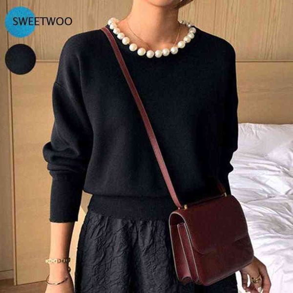 women's sweaters women sweater spring autumn short pullover casual solid round neck pearl sweaters fashion female beading jumper knitwe, White;black
women's sweaters women sweater spring autumn short pullover casual solid round neck pearl sweaters fashion female beading jumper knitwe, White;black