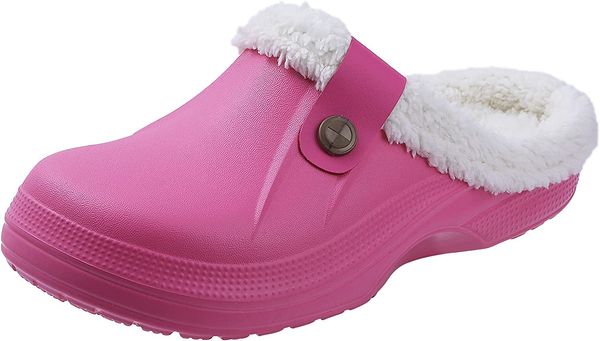 couple classic cotton slippers fur lined waterproof winter women's slippers fuchsia, Black
couple classic cotton slippers fur lined waterproof winter women's slippers fuchsia, Black