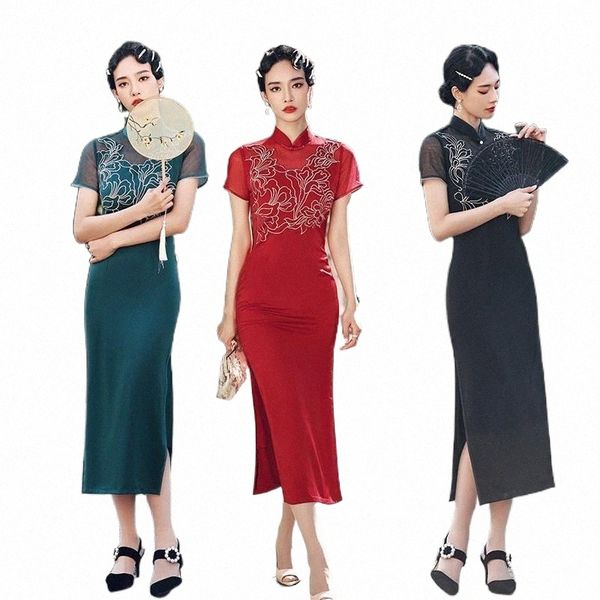 2021 spring new improved qipao acetate chinese women cheongsam daily girly yarn hollow traditional high slit lady clothing z9ov#, Red
2021 spring new improved qipao acetate chinese women cheongsam daily girly yarn hollow traditional high slit lady clothing z9ov#, Red