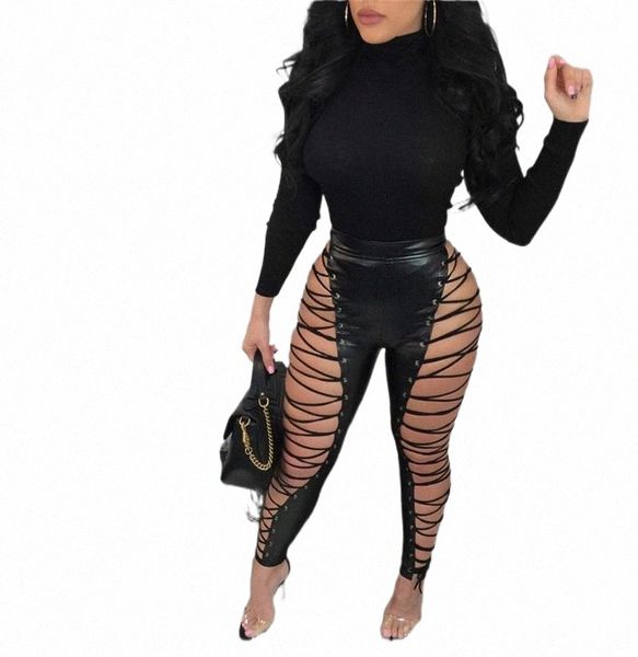 hirigin hollow out lace up pencil pants women high waist bandage leggings club party pu faux leather female women's & capris q49e#, Black;white
hirigin hollow out lace up pencil pants women high waist bandage leggings club party pu faux leather female women's & capris q49e#, Black;white