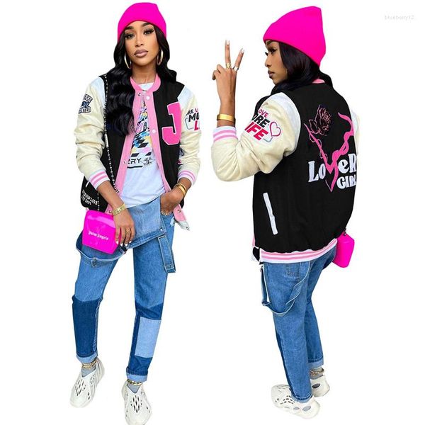 women's jackets cutubly baseball long sleeve coat jacket for women letters print single breasted cardigans tracksuits outdoor, Black;brown
women's jackets cutubly baseball long sleeve coat jacket for women letters print single breasted cardigans tracksuits outdoor, Black;brown