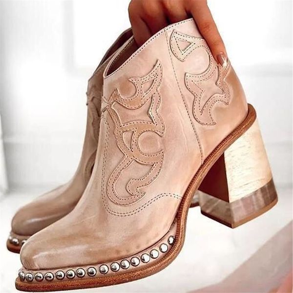 boots leather women ankle low heel cool shoes british embroidered design short party footwear mujer chaussure 220914, Black
boots leather women ankle low heel cool shoes british embroidered design short party footwear mujer chaussure 220914, Black