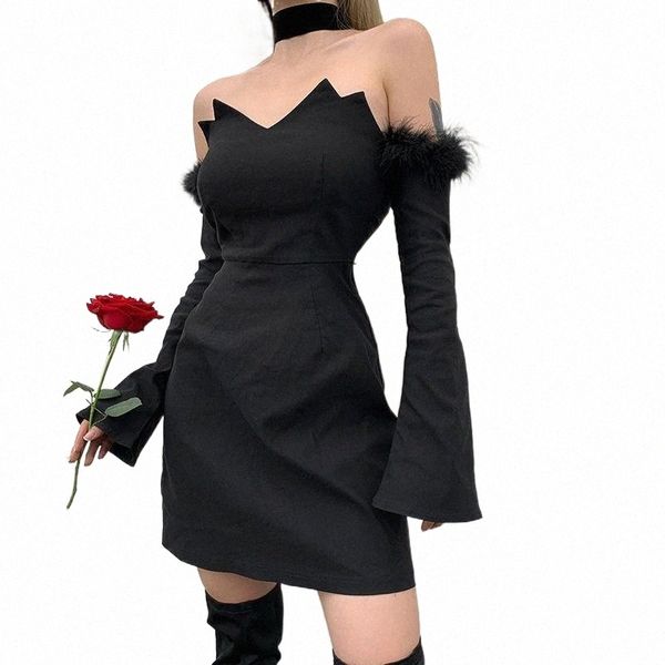 2021 ladies goth dress black dresses patchwork asymmetrical collar long sleeve bodycon mini a-line clothing cotton solid i9il#, Black;gray
2021 ladies goth dress black dresses patchwork asymmetrical collar long sleeve bodycon mini a-line clothing cotton solid i9il#, Black;gray
