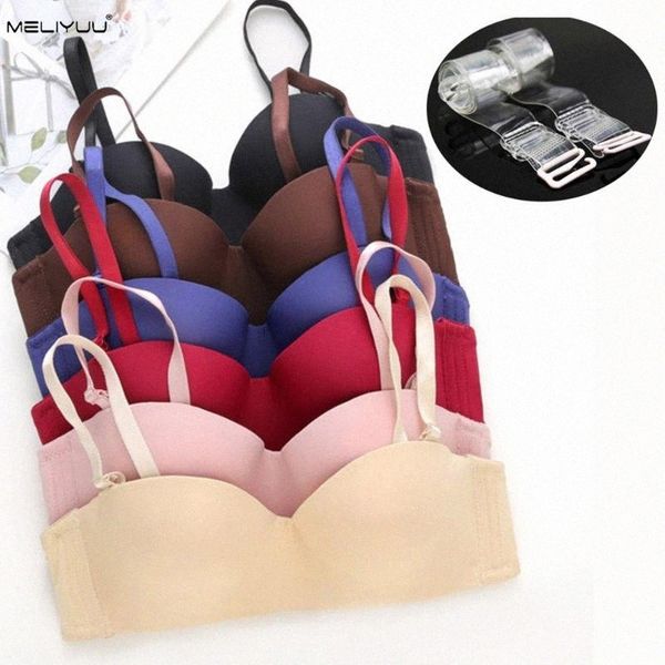bras women's push up strapless bra bralette transparent straps lingerie underwired brassiere underwear bh y9ns#, Red;black
bras women's push up strapless bra bralette transparent straps lingerie underwired brassiere underwear bh y9ns#, Red;black