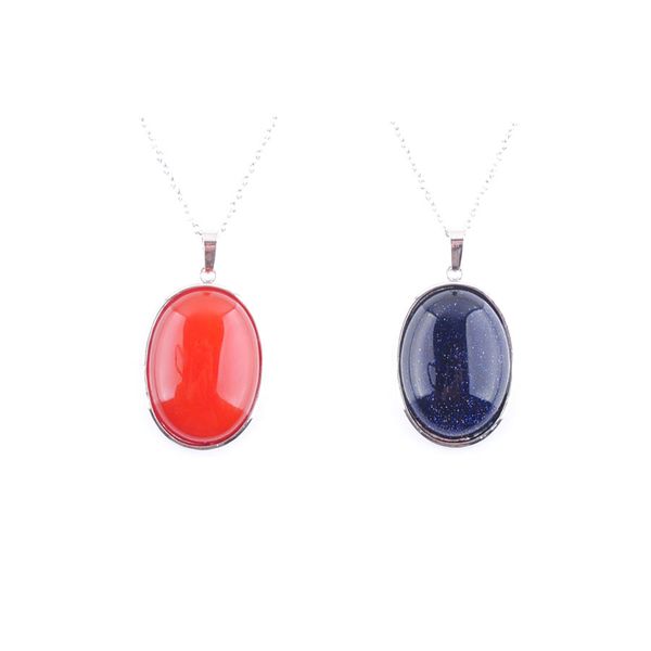 women crystals necklace pendant oval natural stone chain cabochon rose amethysts quartz tiger eye bn319, Silver
women crystals necklace pendant oval natural stone chain cabochon rose amethysts quartz tiger eye bn319, Silver