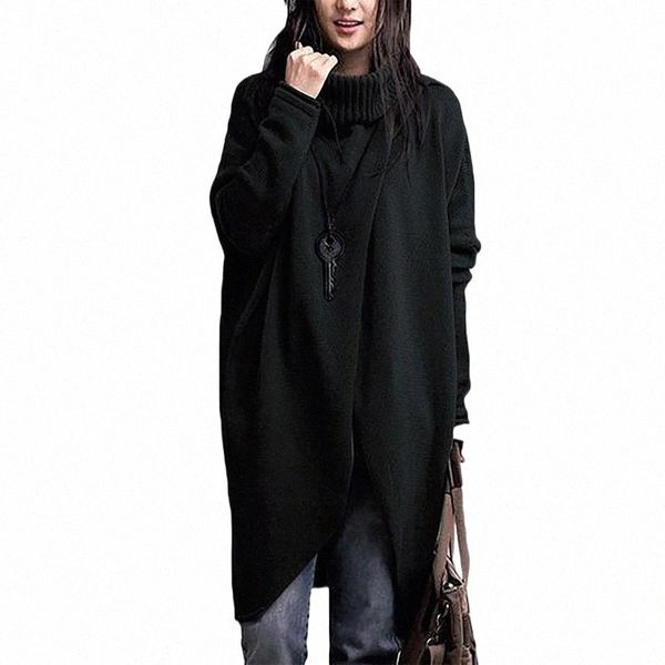 women's ladies autumn winter fashion solid color turtleneck long sleev asymmetric hem plus size pullover sweater mujer sweaters u1jj#, White;black
women's ladies autumn winter fashion solid color turtleneck long sleev asymmetric hem plus size pullover sweater mujer sweaters u1jj#, White;black