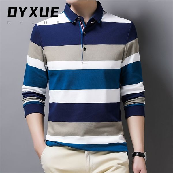 men's polos brand 100% cotton shirts men striped autumn clothing long sleeve casual korean man's fashion 220915, White;black
men's polos brand 100% cotton shirts men striped autumn clothing long sleeve casual korean man's fashion 220915, White;black