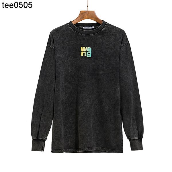 20 autumn and winter foaming printing medium long color letters men's and women's long sleeve t-shirt, Black
20 autumn and winter foaming printing medium long color letters men's and women's long sleeve t-shirt, Black