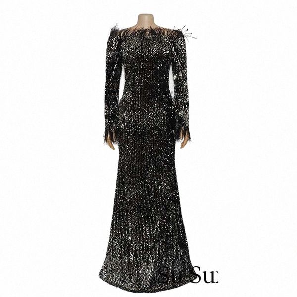 party dresses women evening slash neck sequins velvet dress ostrich feather collar bodycon bandage fishtail maxi club casual z0gs#, Black;gray
party dresses women evening slash neck sequins velvet dress ostrich feather collar bodycon bandage fishtail maxi club casual z0gs#, Black;gray