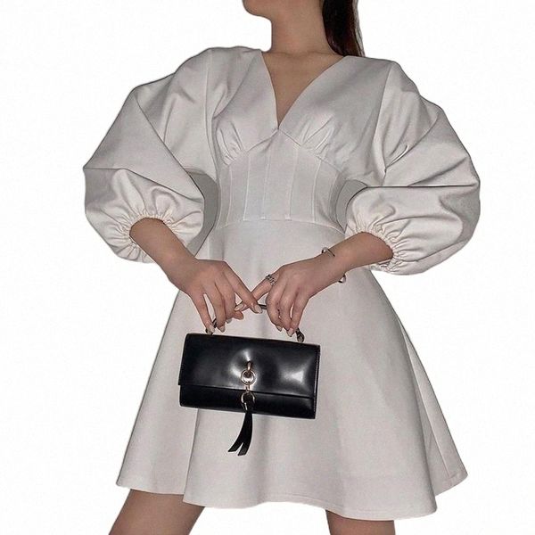 lantern sleeve party club women's dress v neck 2021 white elegant female dresses casual mini vestidos runway t0yu#, Black;gray
lantern sleeve party club women's dress v neck 2021 white elegant female dresses casual mini vestidos runway t0yu#, Black;gray