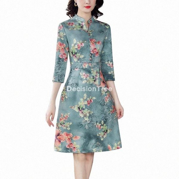 2021 oriental dress women chinese style qipao dress women floral print cheongsam traditional chinese elegant party w7ws#, Red
2021 oriental dress women chinese style qipao dress women floral print cheongsam traditional chinese elegant party w7ws#, Red
