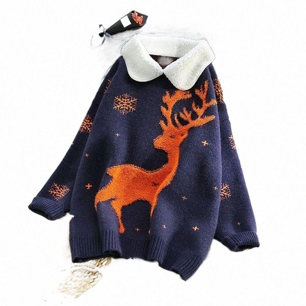 hsa winter woman 2021 pullover and sweaters turn down collars cartoon cute christmas sweaters deer oversize jumper e5ol#, White;black
hsa winter woman 2021 pullover and sweaters turn down collars cartoon cute christmas sweaters deer oversize jumper e5ol#, White;black