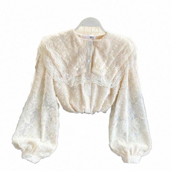 lace patchwork turn-down collar shirt sweet cute solid color lantern sleeve blouse women 2021 fashion femme blusas women's blouses & sh, White
lace patchwork turn-down collar shirt sweet cute solid color lantern sleeve blouse women 2021 fashion femme blusas women's blouses & sh, White