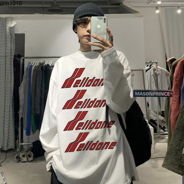 we11done four line bullet screen letter printing welldone men's and women's high street fog fashion t-shirt long sleeve, Black
we11done four line bullet screen letter printing welldone men's and women's high street fog fashion t-shirt long sleeve, Black