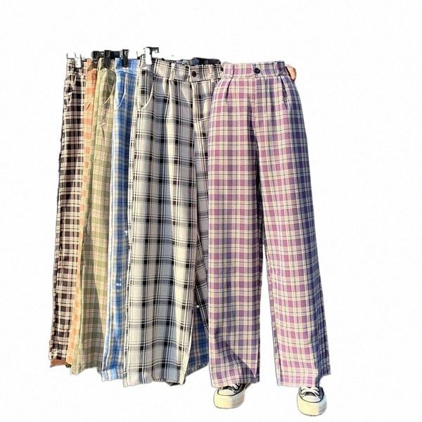 women plaid pants spring wide leg streetwear fashion korean style harajuku baggy black high waisted vintage women's & capris w6qf#, Black;white
women plaid pants spring wide leg streetwear fashion korean style harajuku baggy black high waisted vintage women's & capris w6qf#, Black;white