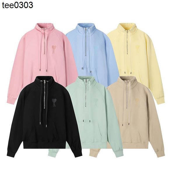 autumn and winter new macaron half zipper love embroidered sweater loose casual pullover popular coat xiao zhan same style, Black
autumn and winter new macaron half zipper love embroidered sweater loose casual pullover popular coat xiao zhan same style, Black