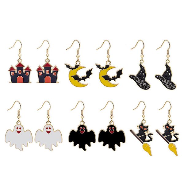 dangle chandelier fashion cartoon horror funny halloween earrings for women classic bat magic hat kitten geometric drop jewelry 220914, Silver
dangle chandelier fashion cartoon horror funny halloween earrings for women classic bat magic hat kitten geometric drop jewelry 220914, Silver