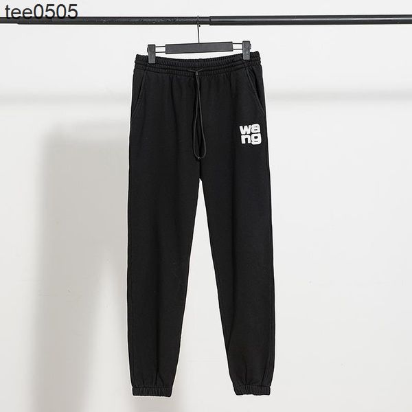 american new wang's letters drawstring washing casual sports pants sanitary pants leggings trousers for men and women, Black
american new wang's letters drawstring washing casual sports pants sanitary pants leggings trousers for men and women, Black