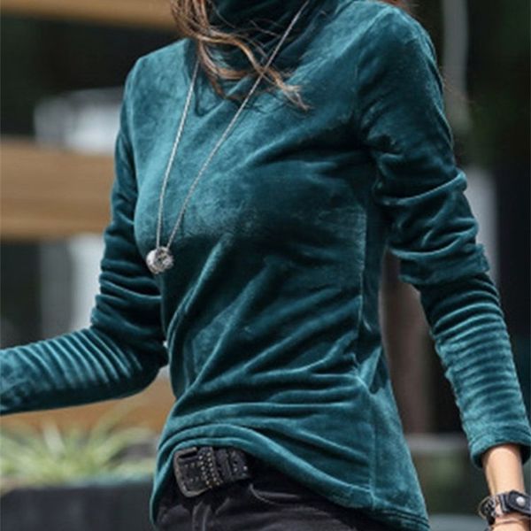 women's knits tees women's turtleneck sweater size 3xl 4xl thick warm winter velvet female solid pullovers long sleeve warm ladies, White
women's knits tees women's turtleneck sweater size 3xl 4xl thick warm winter velvet female solid pullovers long sleeve warm ladies, White