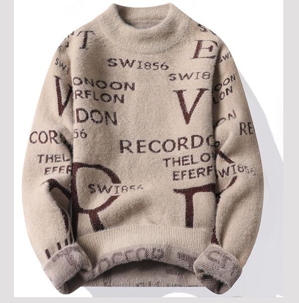 men's sweaters knitted oversized pullovers sweaters korean fashion luxury clothing knit men harajuku clothes long sleeve, White;black
men's sweaters knitted oversized pullovers sweaters korean fashion luxury clothing knit men harajuku clothes long sleeve, White;black