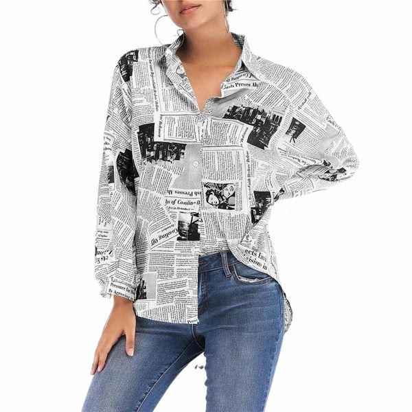 spaper letter print blouse women turn down collar irregular shirt loose long sleeve vintage blouses fashion 2021 women's & shirts 75af, White
spaper letter print blouse women turn down collar irregular shirt loose long sleeve vintage blouses fashion 2021 women's & shirts 75af, White