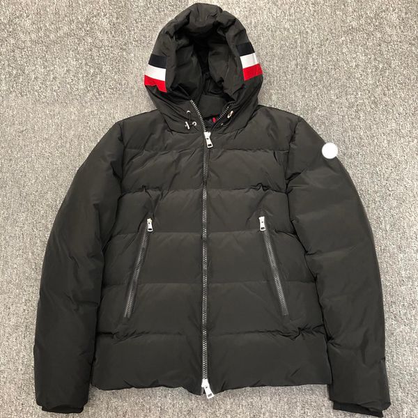designer maya men's down embroidered badge ladies hooded jacket nylon windproof corborant outerwear clothing, Black
designer maya men's down embroidered badge ladies hooded jacket nylon windproof corborant outerwear clothing, Black