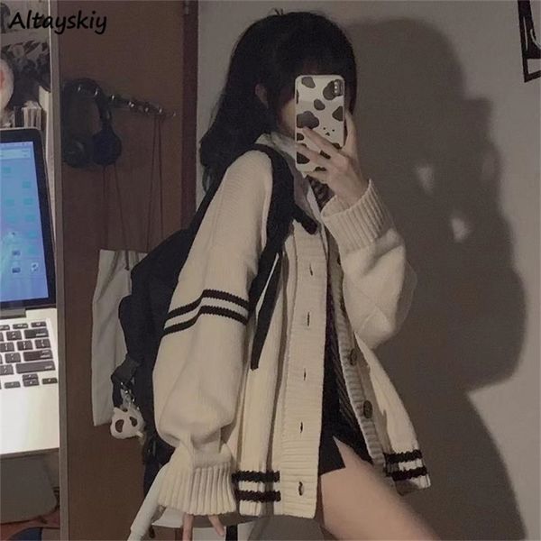women's knits tees cardigan women lovely cosy fashion all-match patchwork korean style ins arrival kawaii simple trendy leisure young 2, White
women's knits tees cardigan women lovely cosy fashion all-match patchwork korean style ins arrival kawaii simple trendy leisure young 2, White