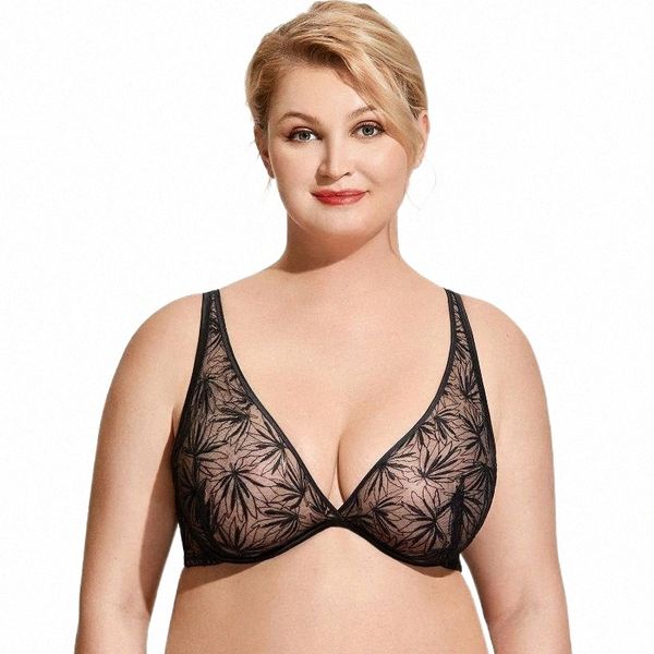 women's deep v plunge mesh foral lace bra plus size unlined underwire bras b1io#, Red;black
women's deep v plunge mesh foral lace bra plus size unlined underwire bras b1io#, Red;black