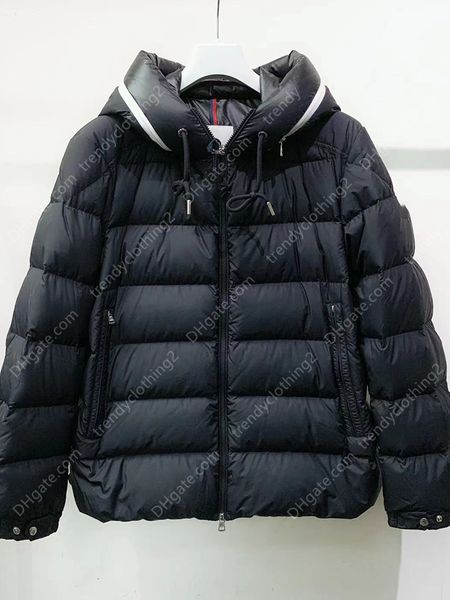 winter letter hooded windproof coat designer mens casual loose black white duck down puffer jacket zn152, Black;brown
winter letter hooded windproof coat designer mens casual loose black white duck down puffer jacket zn152, Black;brown